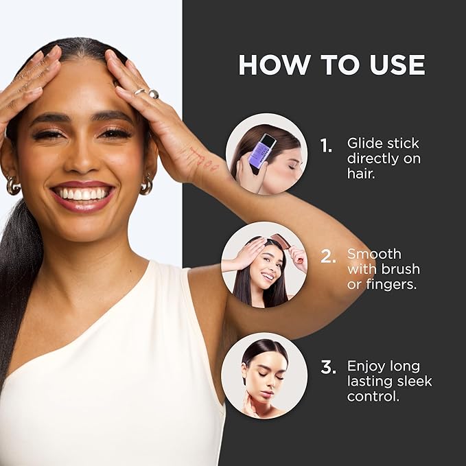 Style Factor EDGE BOOSTER Hair Wax Stick Pomade with Beeswax | Strong Hold Slick Stick for Flyaways, Edges & Baby Hair for Sleek Buns & Ponytails | Stocking Stuffers for Women Girls Teen | Acacia