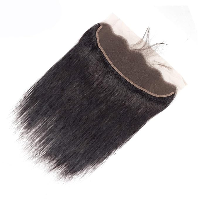 Brazilian Straight Hair 3 Bundles With Frontal Closure 13x4 Ear To Ear Lace Frontal With Bundles Unprocessed Virgin Human Hair Extensions Natural Color (18 20 22+18Frontal)