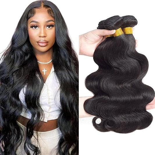 12A Brazilian Virgin Hair Body Wave 3 Bundles Human Hair 26" 26" 26" 300g Brazilian Virgin Body Wave Human Hair Bundles 100% Unprocessed Virgin Remy Hair Bundles Natural Color