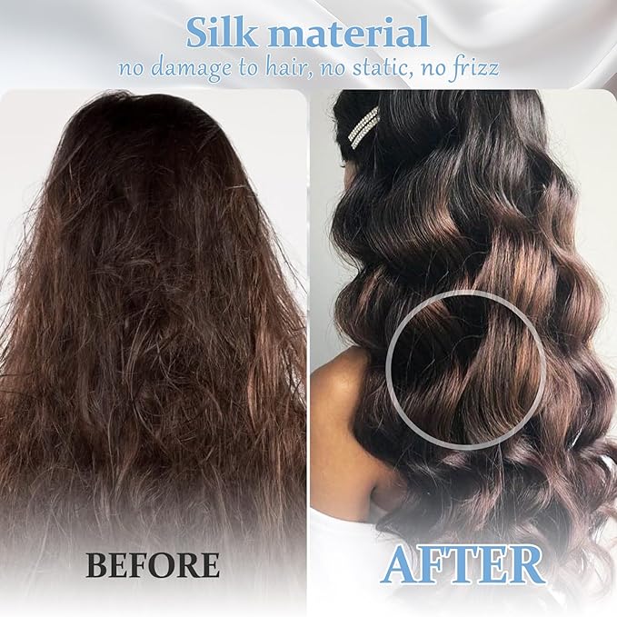 2 Pack 100% Pure Silk Pillowcase for Hair and Skin, Both Sides Mulberry Silk Pillowcases with Hidden Zipper, Cooling Pillowcase 19 Momme, 600 Thread Silk Pillow Cases Queen Size, Light Blue