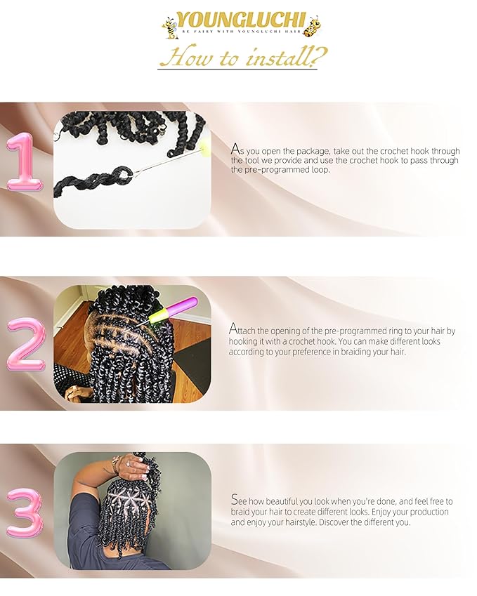 4 Inch 7 Packs Super Short Passion Twist Crochet Hair for Black Women and Kids-Pure Blonde Pre Looped Pretwisted Soft Hair Extensions,Braided by Synthetic Spring Kinky Twist Bohemian Curl(4"-7P,27#)