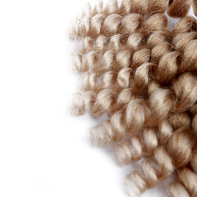 Short Jamaican Bounce Crochet Hair 5 Packs 2X Ringlet Wand Curl Crochet Hair 8 Inch Curly Crochet Hair Extensions Curly Crochet Braiding Hair 100 Roots