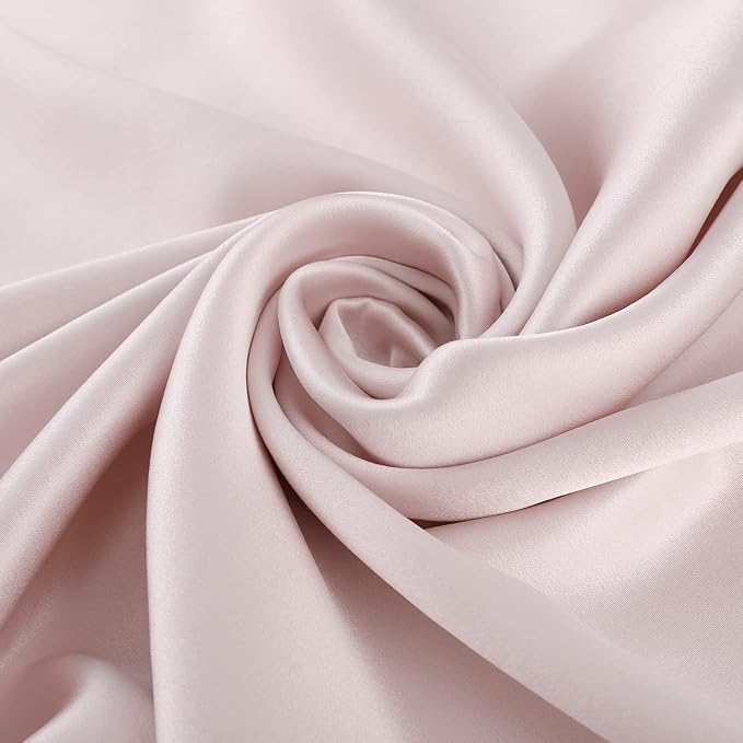 ALASKA BEAR Silk Pillowcase for Hair and Skin, Set of 2 Pure Genuine 22 Momme Mulberry Silk Pillow Cases Standard Size for Bliss Sleep Better Than Poly Satin, Zipper Closure(2pc, Pink)