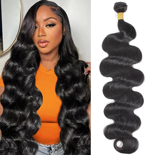 12A Human Hair Bundles 24 Inch Brazilian Body Wave Single Bundles 100% Brazilian Unprocessed Virgin Human Hair 1 Weave Bundle