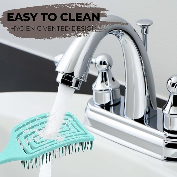 Fiora Naturals Paddle Hair Brush for Thick Hair - Detangler Brush for women - Vented Hairbrush for Gentle Detangling, Best Hair Brush for Wet or Dry Hair