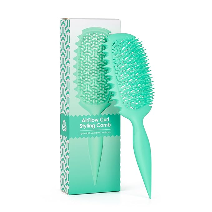Candy Brush Curl Defining Vented Hair Brush for Effortlessly Detangling Shaping and Styling, Airflow Brush with EdgeLift for All Wet or Dry Hair Types for Women and Girl, Reduce Pulling and Frizzing