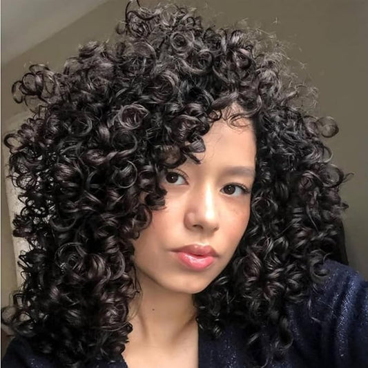 7 Packs GoGo Curl Crochet Hair 10 Inch Short Dark Brown Curly Crochet Hair for Women Deep Wave Beach Curl Crochet Braids Synthetic Braiding Hair Extensions(10 Inch, #4)