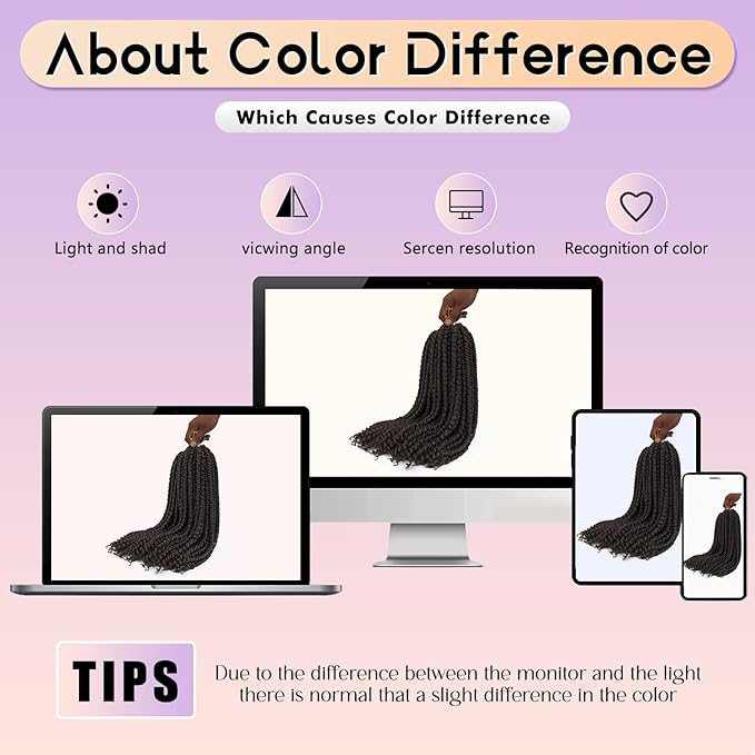 18inch Passion Twist Crochet Hair 96 Stands Pre-Twisted Passion Twist Hair 6 Packs Pre-Looped Passion Twists Braids Synthetic Passion Twist Crochet Braids Hair Extensions (2#, 18 inch)