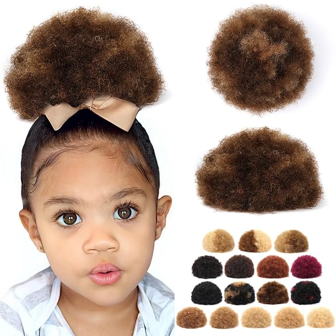 Human Hair Ponytail for Black Women #H4-30 Medium Brown mix Copper Red Brazilian Virgin Human Hair Clip in Hair Extensions for Black Women