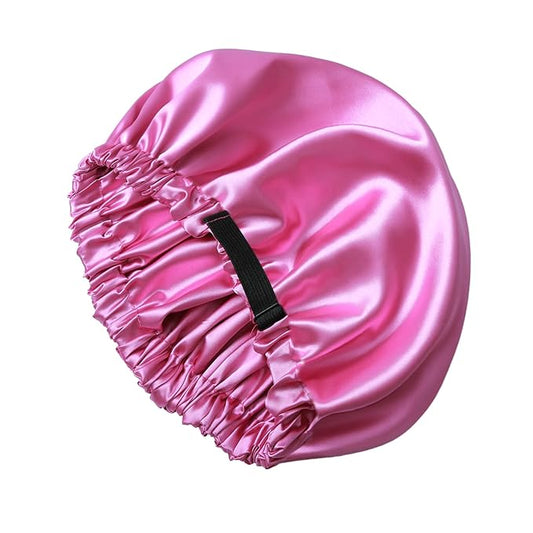 Silk Bonnet for Sleeping Women,Adjustable Satin Bonnet for Women Curly Natural Hair,Double Layer Anti Frizz Soft Sleep Cap.