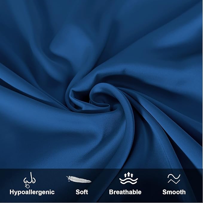 Mulberry Silk Pillowcase for Hair and Skin,Toddler Size Kids Silk Pillow Case with Hidden Zipper,Allergen Proof Dual Sides Soft Breathable Smooth Silk Pillow Cover(Toddler,Gem Blue)