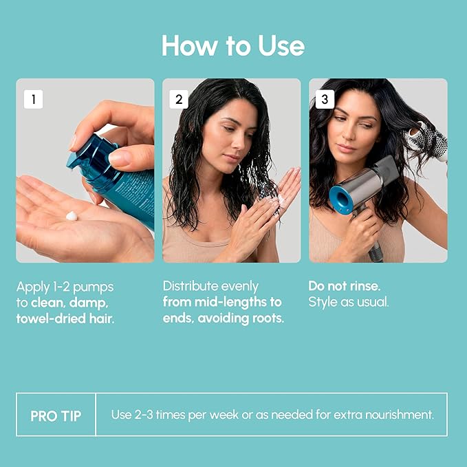 MAREE Deep Conditioning Leave-In Hair Mask for Damaged Hair – Keratin Hair Treatment with Biotin, Natural Oils & Vitamins – Leave-In Conditioner for Repair and Hydration – Mascarilla Para Cabello