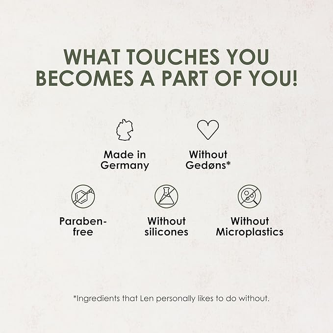 Jean & Len Hair Mask Rosemary & Ginger, for severely damaged, dry & dull hair, intensive moisturizing care, without parabens, silicones and microplastics, 6.76 Fl. Oz.