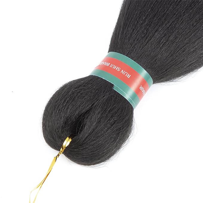 Pre-stretched Braiding Hair, Braid Hair Extensions, Ombre Braiding Hair Pre stretched, Crochet Twist Braid (24''-8packs, 2#)…