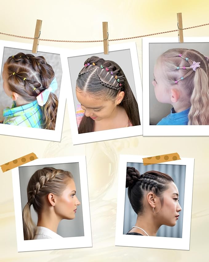 Slick Back Hair Brush (Purple), Hair Wax Stick Set, Taming Flyaways for Sleek Ponytail & Bun Styling, Hair Accessories for Teen Girls, Kids, and Women