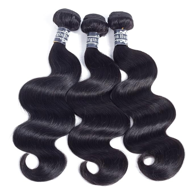 Amella Hair 8A Grade Body Wave Bundles 20 22 22 Inch Body Wave Human Hair Bundles Body Wave Hair 3 Bundles 100% Unprocessed Brazilian Virgin Hair Extensions for Black Women