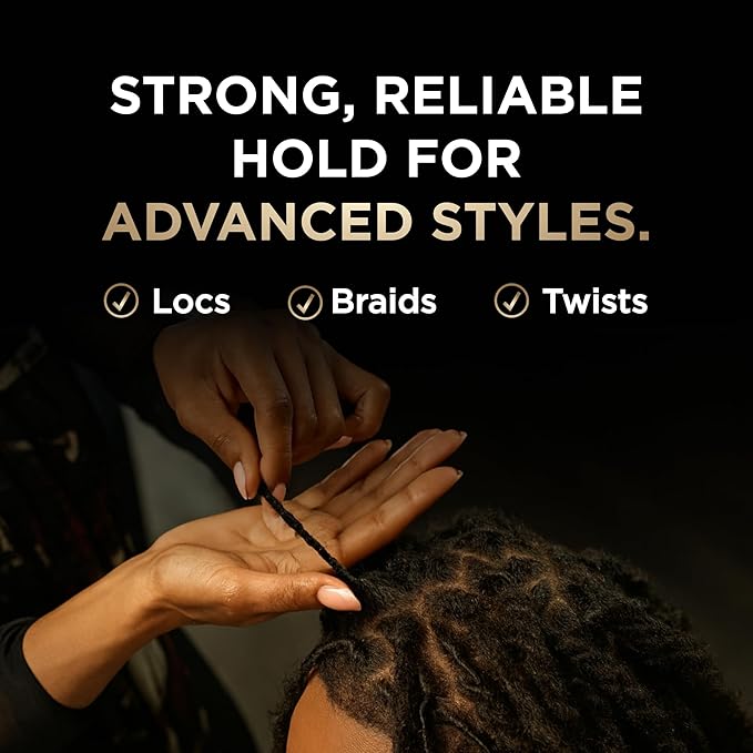 Style Factor Loctician Gold Label Premium Pomade with Biotin & Castor Oils – Strong Hold, Expert Styling Gel for Locs, Twists, Braids for All Hair Types 5 oz