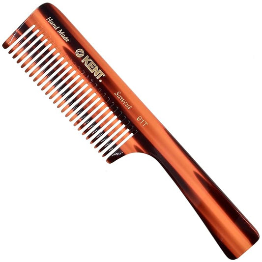 Kent 91T Wide Tooth Women’s Detangler Comb for Curly, Wavy, and Thick Hair – Ideal for Use on Wet Hair – Gentle, Shower Comb with Large Handle – Anti-Static, Smooth - Styling Tool by Kent