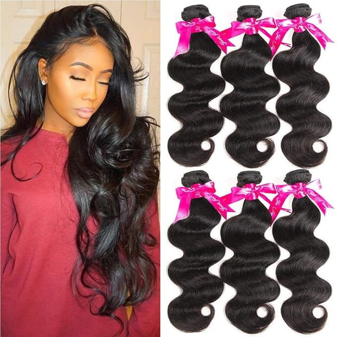 Beauty Princess Brazilian Human Hair Bundles Body Wave 10A Human Hair Weave 3 Bundles 16 16 18inch
