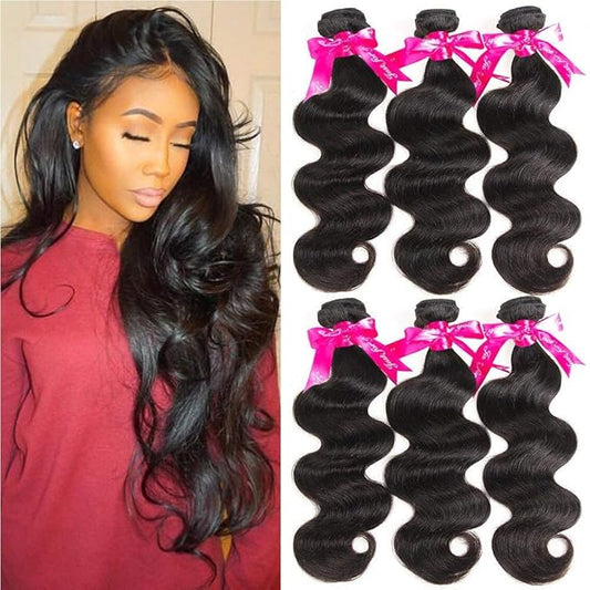 Beauty Princess Brazilian Human Hair Bundles Body Wave 10A Human Hair Weave 3 Bundles 12 12 12inch