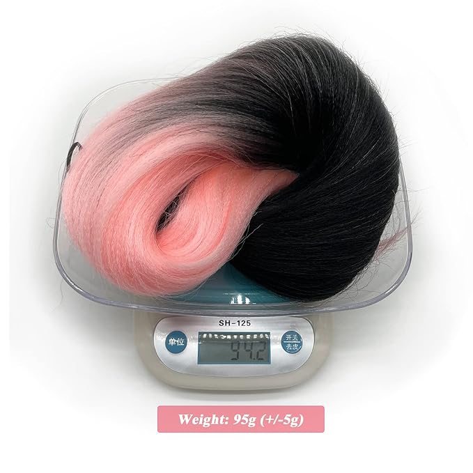 Pink Ombre Braiding Hair Pre Stretched 26 Inch Easy Braid Braiding Hair Extensions for Box Braids Knotless Crochet Jumbo Kids Micro Braiding Hair Ombre 3 Pack