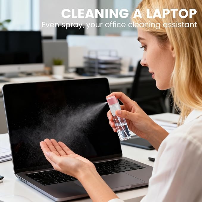 4 Pack Refillable Spray Bottle, Reversible Small Empty Spray Bottle with Fine Mist, Leak Proof - for Cleaning Solutions, Mosquito prevention, Face & Hair Mist - 4pk 0.68 OZ / 20 ML