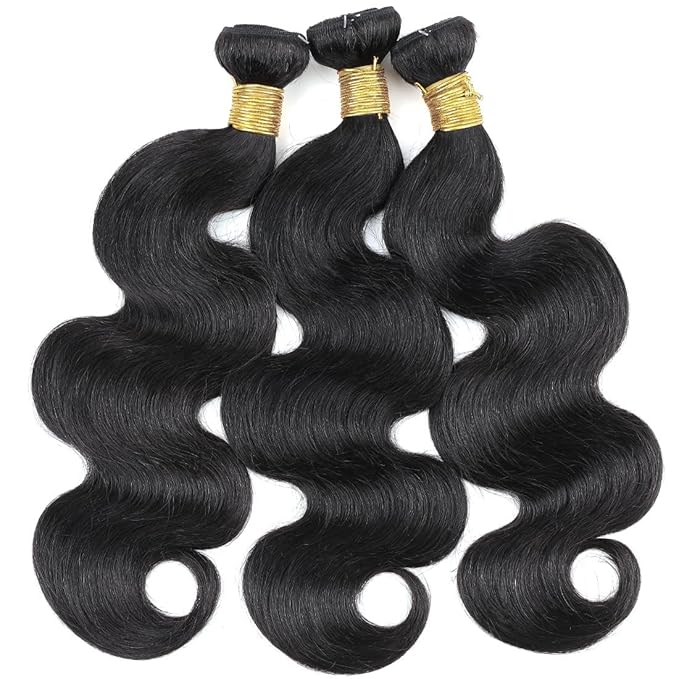 Human Hair Bundles Brazilian Body Wave One Bundle 24inch 12A 100% Unprocessed Virgin Human Hair Body Wave Quick Weave Raw Bundles Deals Natural Black