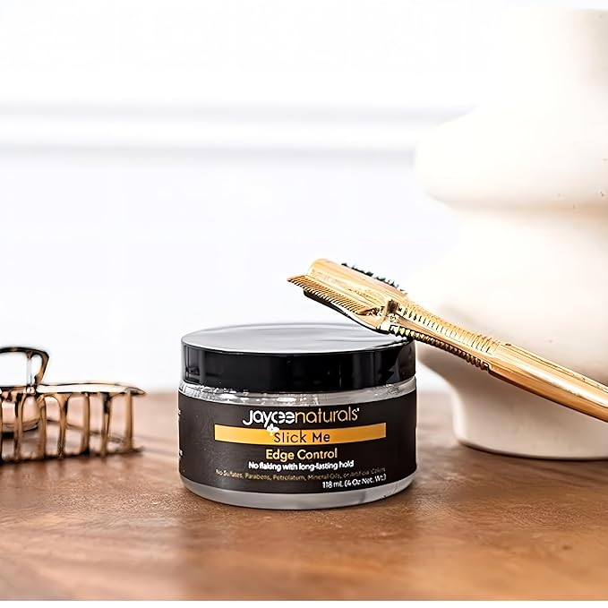 Slick Me Edge Control for 4C Hair - Water-Based Hair Gel Firm Hold for Textured Hair, Locs, Braids & Updos - Long-Lasting Hold, No Residue, Non Greasy No Flaking, 4 Oz