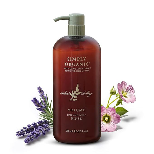 Thinning Hair Volumizing Deep Conditioner Scalp Rinse, Made in Italy, All Natural Cruelty Free Hair Care for Women & Men, Lavender, Mint, Olive Leaf Extract with Pump, 32 fl oz/958 ml, VOLUME
