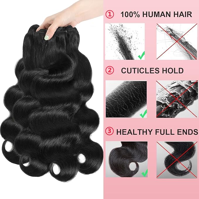 Human Hair 4 Bundles With 5x5 Hd Lace Closure 22 24 26 28+20 Inch Body Wave Human Hair 100% Unprocessed Brazilian Virgin Weave Bundles with Closure Natural Color