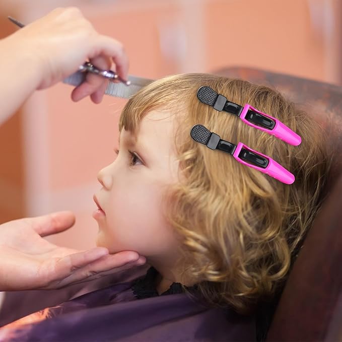 Ondder 24 Pcs Hair Clips, Large Alligator, Black Pink, for Styling Sectioning, Pro Salon, Hair Styling Accessories for Women