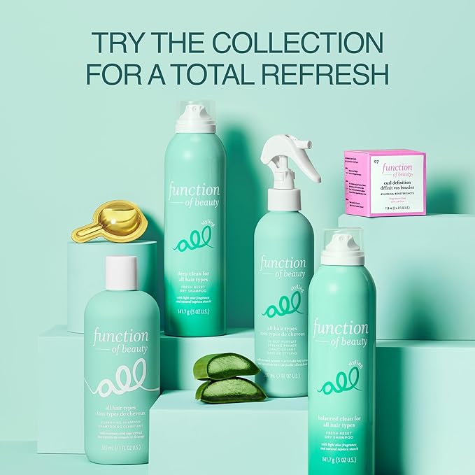 Function of Beauty Clarifying Hair Shampoo for All Hair Types - Sulfate-Free Shampoo Removes Dirt, Build Up & Excess Oil - Lightweight Deep Cleaning Hair Detox - Hair Care Products