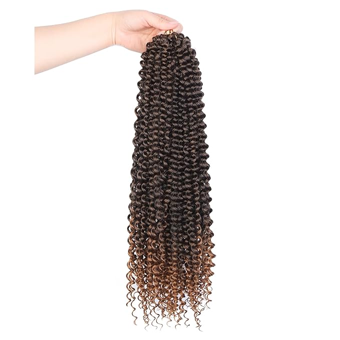 Lady Miranda Passion Twist Hair 18 Inch Jerry Curl Crochet Hair 3X Braid Hair Passion Twist Crochet Hair for Black Women Afro kinky Curly Braiding Hair Extensions (T30#)