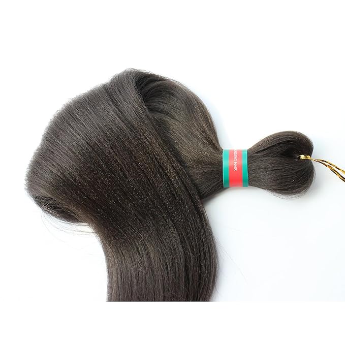 4# Pre stretched Braiding Hair 8 Packs Pre feathered Braid Hair Extensions 36 Inches Hair Braids