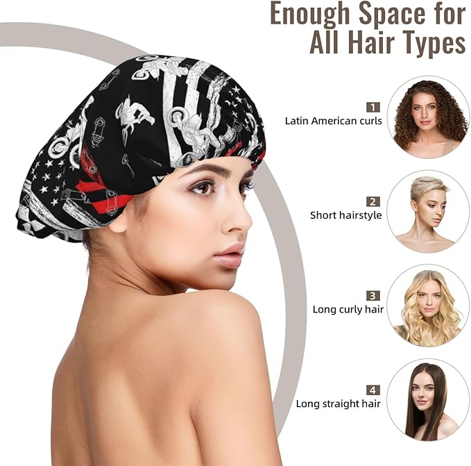 Silk Hair Bonnet for Sleeping, Double Layer Hair Bonnet for Curly Natural Frizz