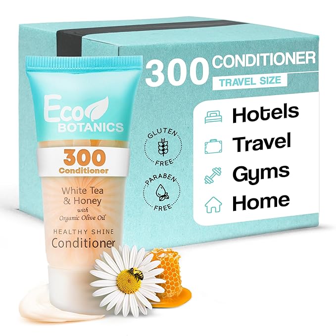 Eco Botanics Travel-Size Hotel Conditioner, 0.85 oz. (Case of 300)