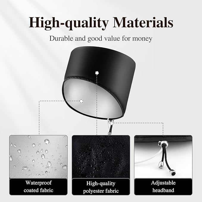 Heated Electric Thermal Steamer Cap for Natural Black Afro Hair - Hot Spa Treatment Hat with Temperature Control for Deep Conditioning at Home - Black