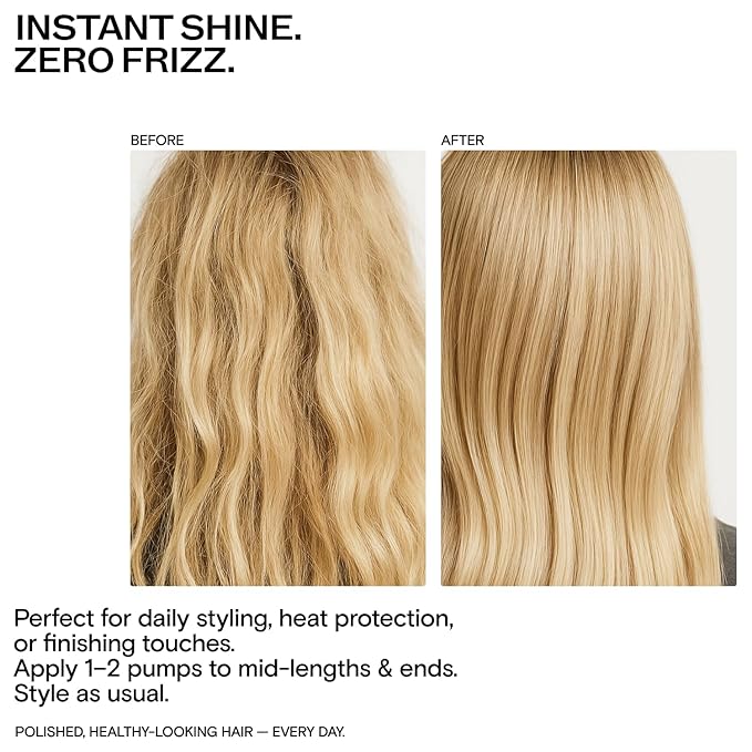 Korean Deep Hydrating Hair Oil for Frizzy Dry Damaged - Instantly Controls Frizz, Adds Shine, Softens Split Ends - Lightweight Nourishing Oil, Moisturizing Heat Protectant - 24-Week Supply