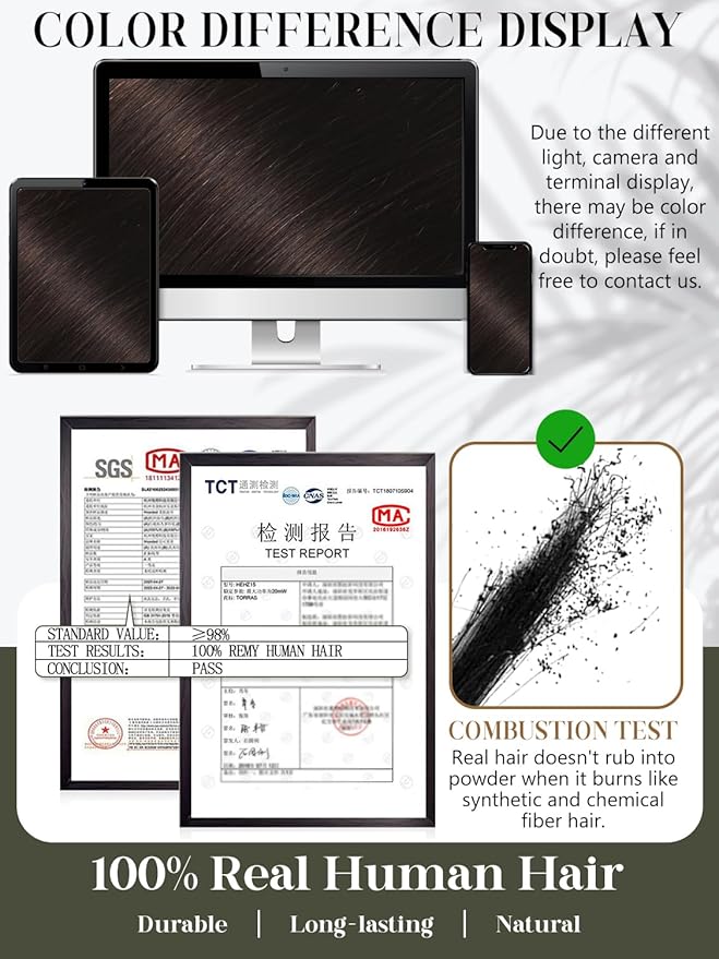 LOXXY Double Weft Invisible PU OVO Human Hair Extensions - Seamless Darkest Brown Straight Butterfly Weft Hair Extensions - 22 Inch 100g Glueless Micro Beads Real Human Remy Hair, Weft Width 31.5"