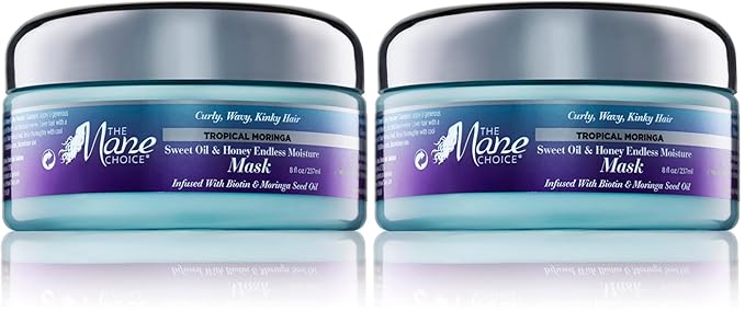 The Mane Choice Tropical Moringa Sweet Oil & Honey Endless Moisture Mask, 8 Ounce (Pack of 2)