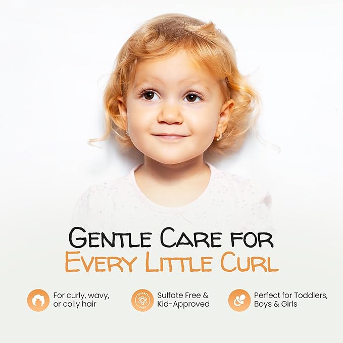 Kids Curl Cream With Coconut Oil, Curly Hair Cream, Coconut and Lime Twist, 12 oz