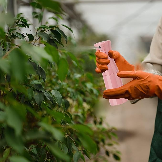 Spray Bottle for Hair (6.8OZ /200ML) Continuous Ultra Fine Mist Sprayer for Hair, Salons, Barber, Plants, Skin Care, Cleaning 1 Pack PINK