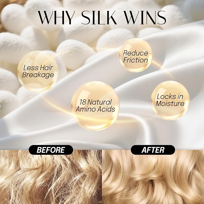 OLESILK Silk Bonnet for Long Hair: 100% Mulberry Silk for Sleeping Women&Men, Extra Large Loc Cap for Braids, Adjustable