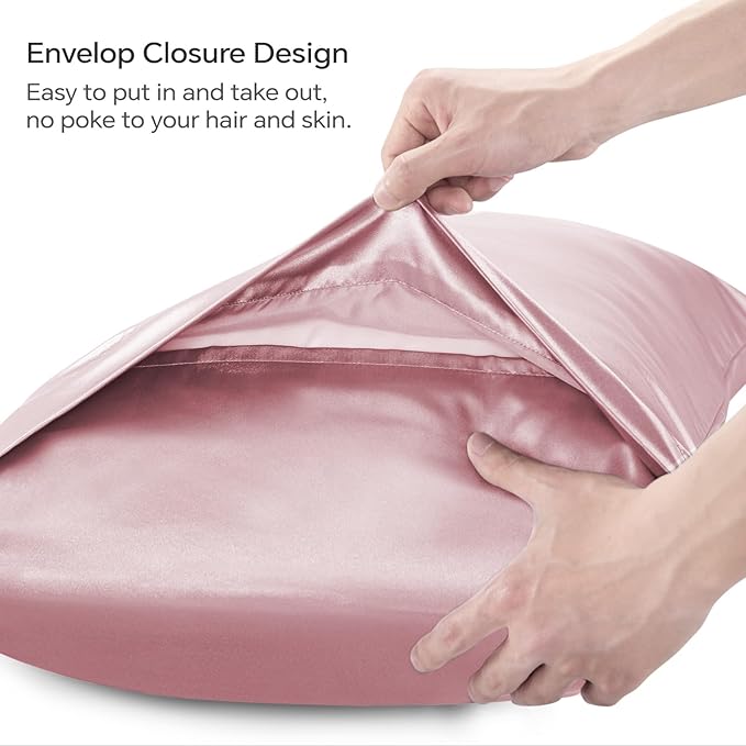 BEDELITE Satin Body Pillow Cover, Super Soft and Cooling Body Pillow Pillowcase for Hair and Skin, Breathable Silky Full Long Pillowcase Cover(20"x54", Nostalgia)