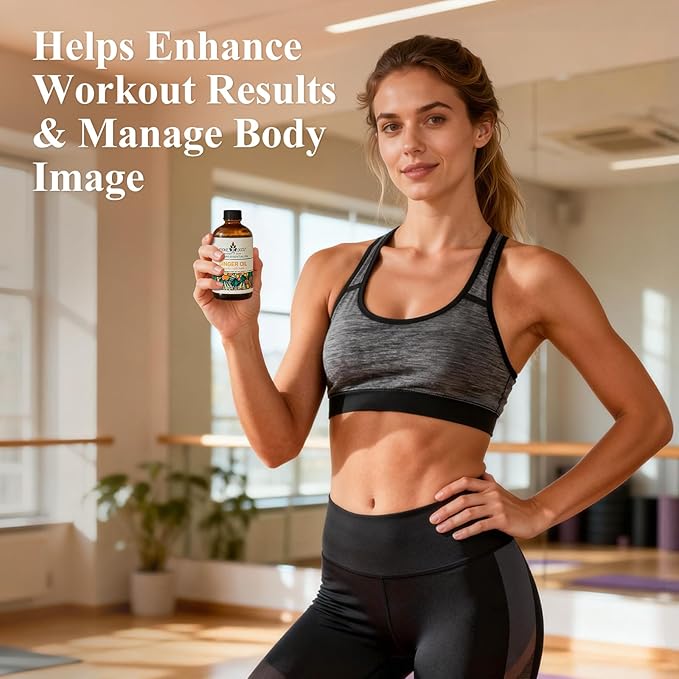 EVOKE OCCU Ginger Oil for Mental Clarity, Relieve Soreness, Hair Nourishment, Add to Diffuser and Spray - 4 Fl Oz