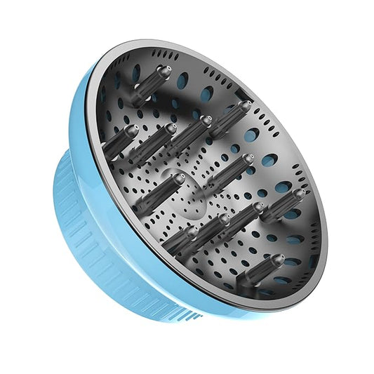 Hair Diffuser Attachment Universal Diffuser Hair Dryer for Curly Hair, Hair Dryer Diffuser for Blow Dry and Volumizing, Hair Diffuser for Curly Hair and Natural Wavy Hair （Blue） BLOLYO