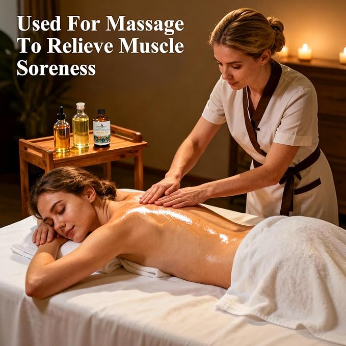 EVOKE OCCU Ginger Oil for Mental Clarity, Relieve Soreness, Hair Nourishment, Add to Diffuser and Spray - 4 Fl Oz