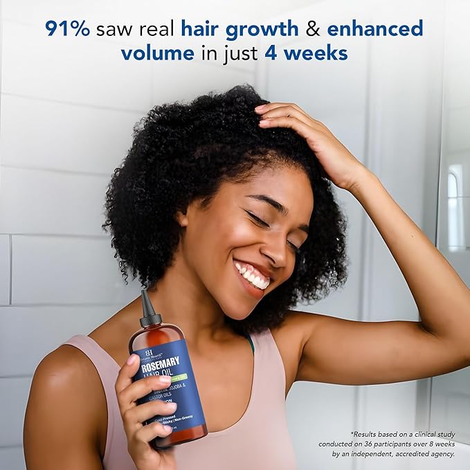 Botanic Hearth Hair Oil for Hair Growth | Rosemary Oil for Hair Growth with Biotin, Castor & Jojoba | Scalp Oil & Dry Scalp Treatment | Color Safe | All Hair Types | 16 Fl Oz