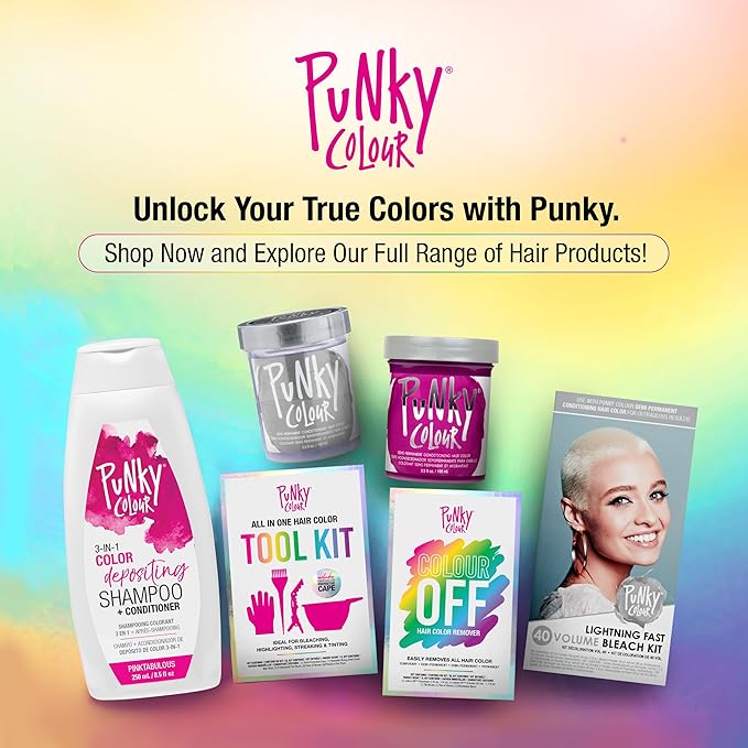 Punky Colour 3-in-1 Color Depositing Hair Cleanser & Conditioner, 8.5 fl oz. (Pinktabulous)