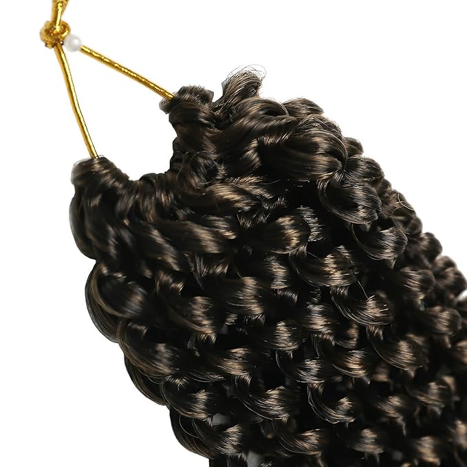 RIHANNAHAIR 7 Packs Passion Twist Hair 12 Inch Pre Looped Water Wave Crochet Hair Spring Twist Bohemian Braids for Black Women